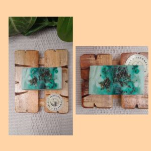 Jabonera rustica de madera
