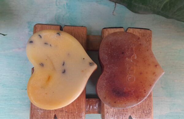 jabones con forma de corazon