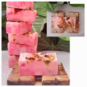 Jabon artesanal rosa mosqueta