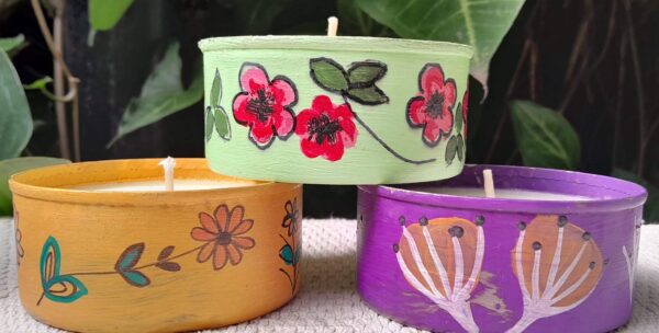 Velas aromaticas artesanales