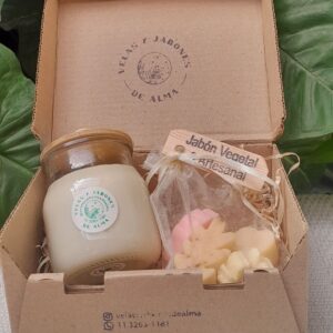"Caja velas y jabones de alma Numero 1"