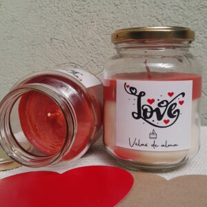 Vela LOVE de soja aromática