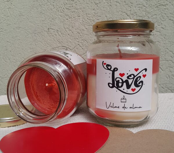 Vela LOVE de soja aromática