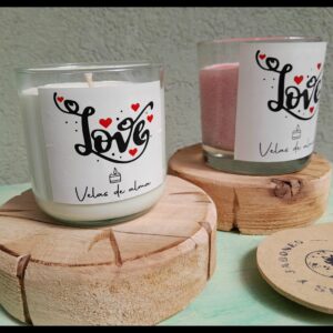 Vela se soja aromática "LOVE"